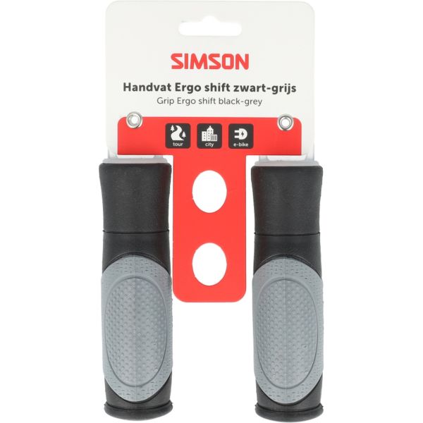 Manijas Simson ergo shift negro-gris
