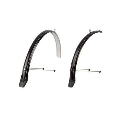 Spatbordset 28 51 mm Polisport Towny - zwart