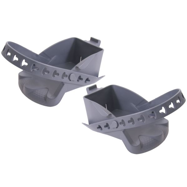 Polisport footrest set con cinghie bilby junior grigio scuro