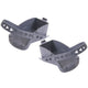 Polisport footrest set con cinghie bilby junior grigio scuro