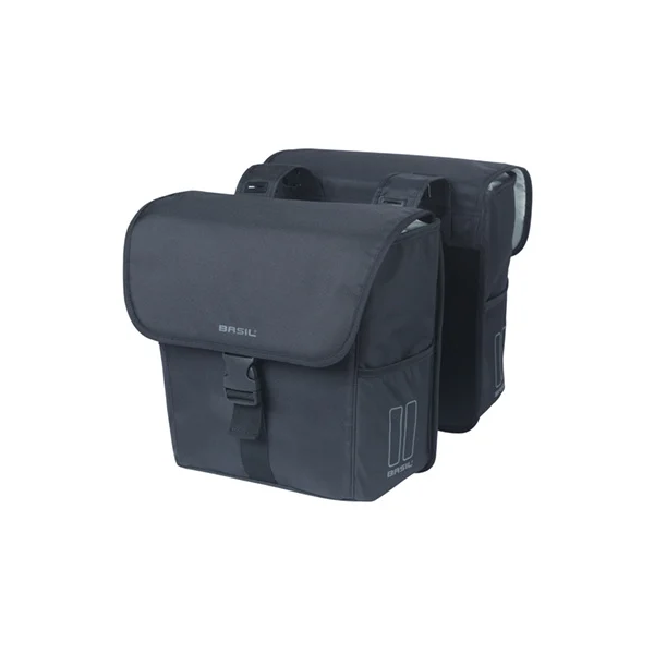 Basil Double Bag Go 32L Black