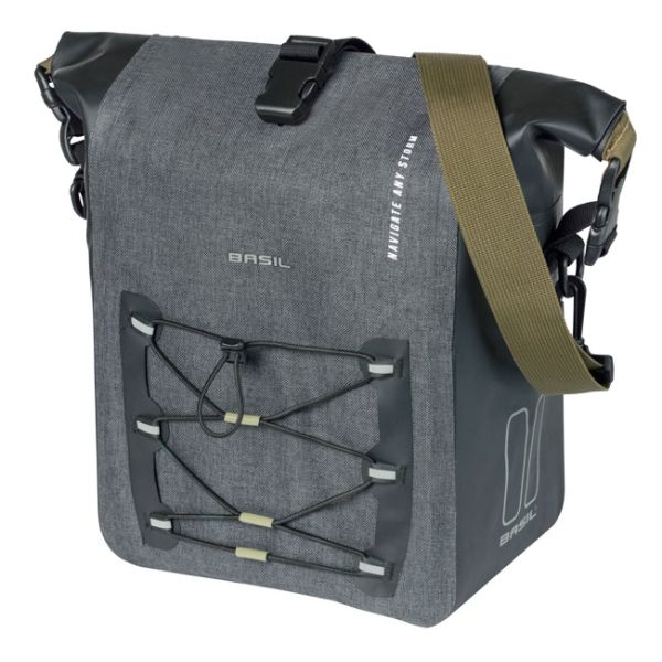 Basil borsa singola navigatore storm m mik 12-15l 14 x 25 x 36 cm - nero