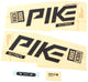 Rockshox Decal set RS Pike Ult. negro