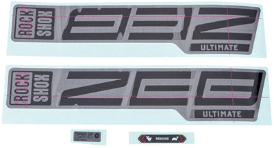 Rockshox decor set signatur series decal set rs zeb ult. black