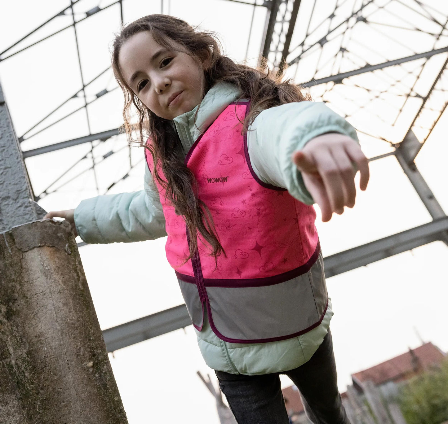 Wowow gilet per bambini zippy rosa s