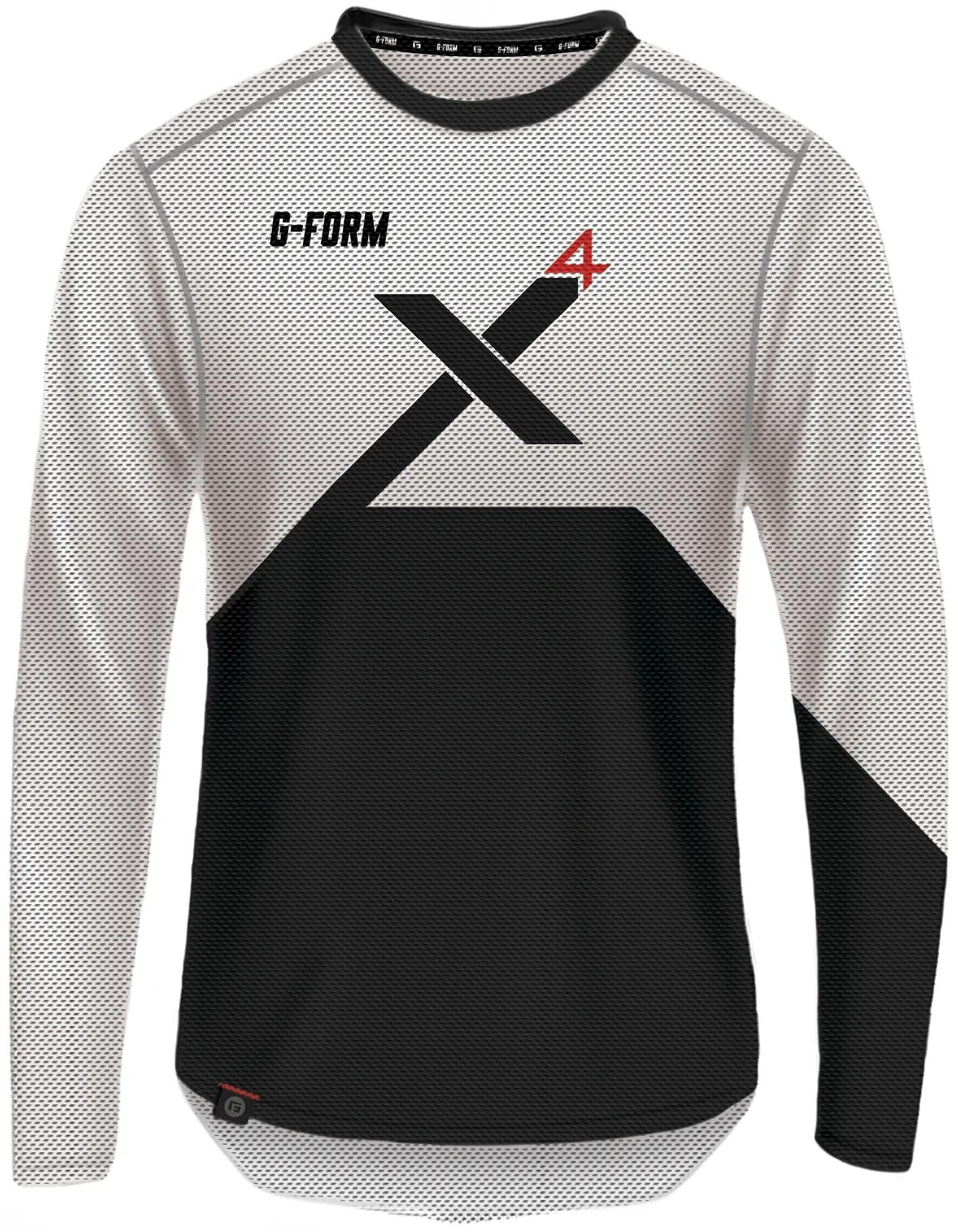 G-form-longarm camiseta pro x-4 s blanco blanco