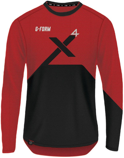 G-forma Longarm Shirt Pro X-4 SZE XL rosso nero