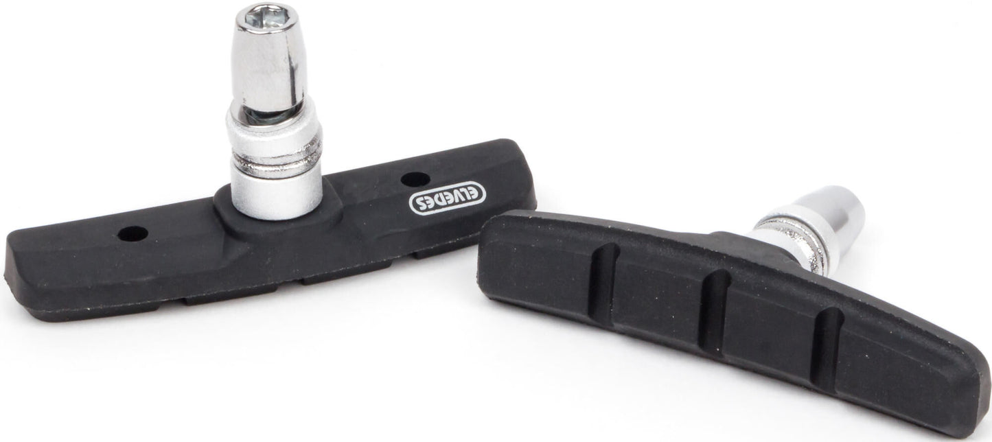 Pastillas de freno en v frenado 72 x 15 mm negros 50 piezas