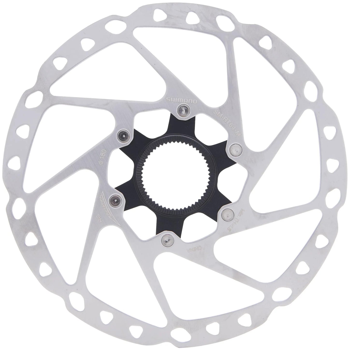 Shimano SM-RT64 Disco freno da 180 mm in acciaio inossidabile da blocco centrale in acciaio inossidabile