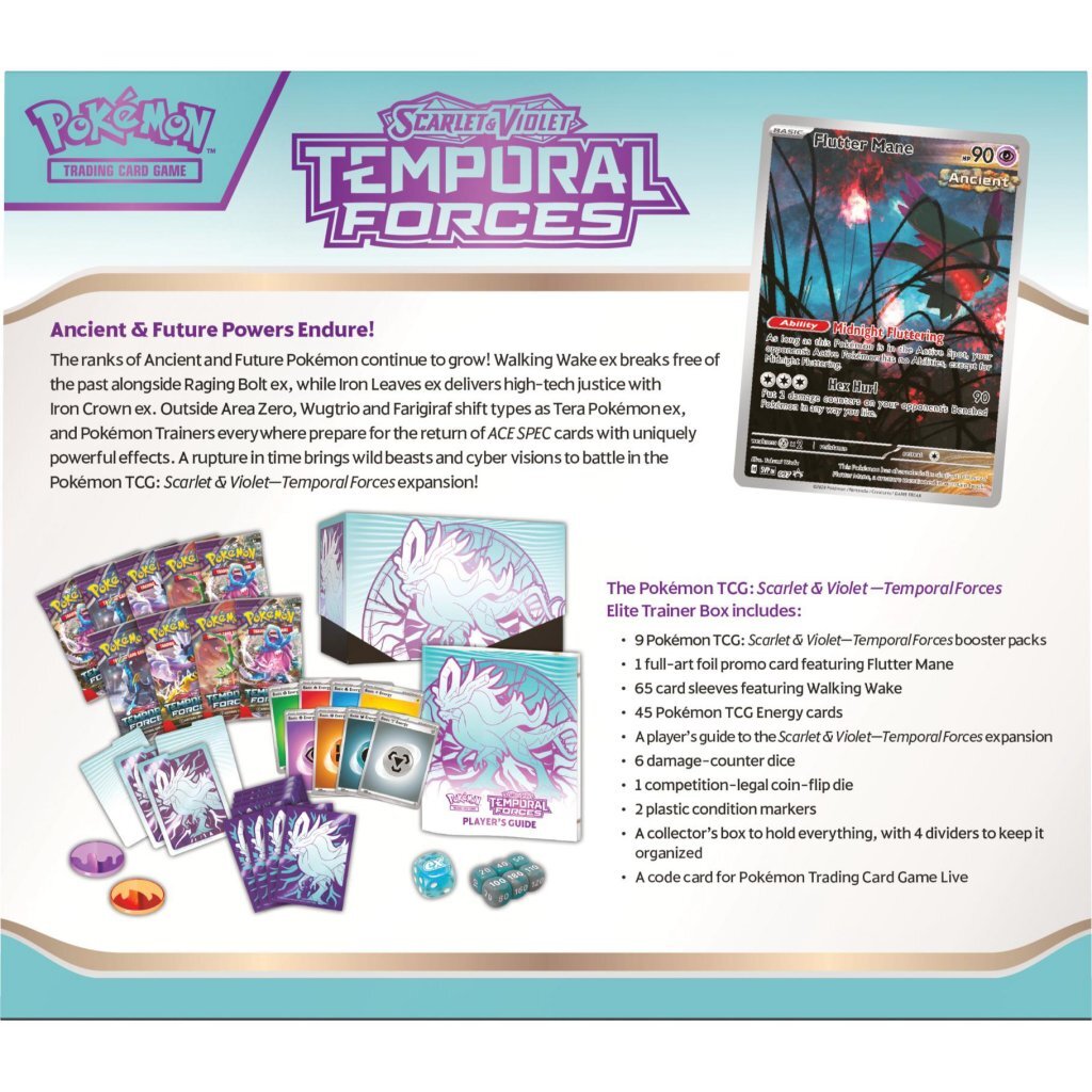 Asmodee TCG: Fuerzas temporales violetas escarlatas Elit