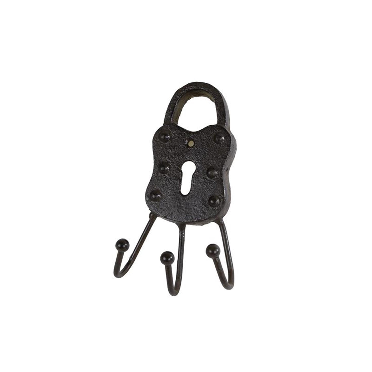 Cosydecor gancho para llaves cerradura para llaves metal 3 ganchos