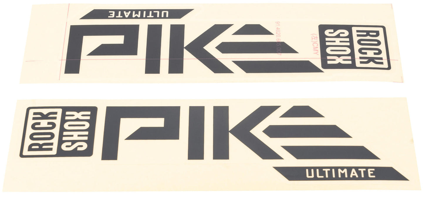 Rockshox decoración set decal set rs black pike ult 27 29 negro