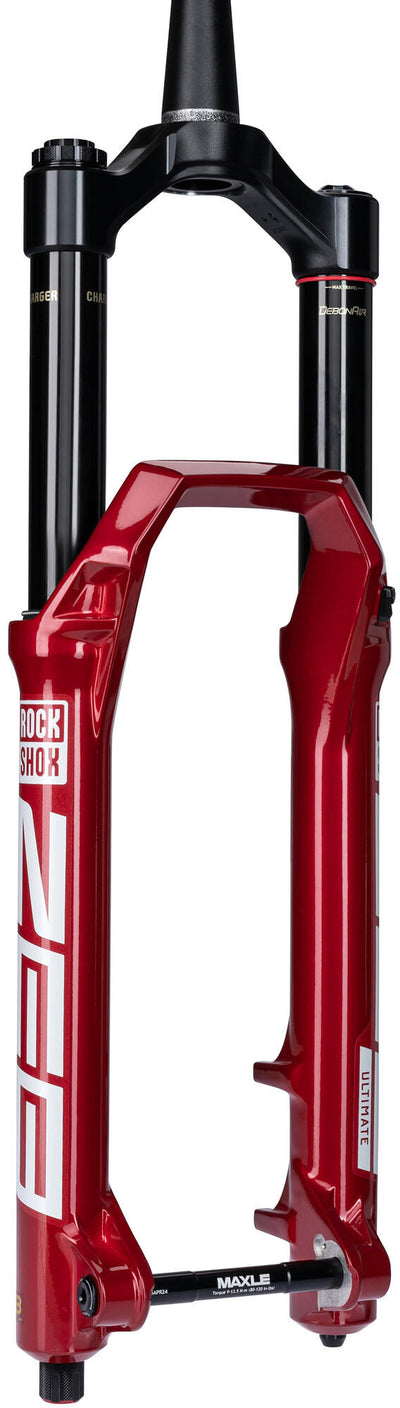 Horquilla de suspensión Rockshox zeb ultimate rc2 27.5 boost susp.fork rs zeb ult. rc2 27.5 impulso 170mm rojo