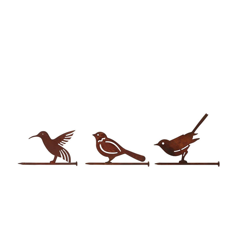 Ty estaca de jardín pájaro rus metal 18x1,5x13cm