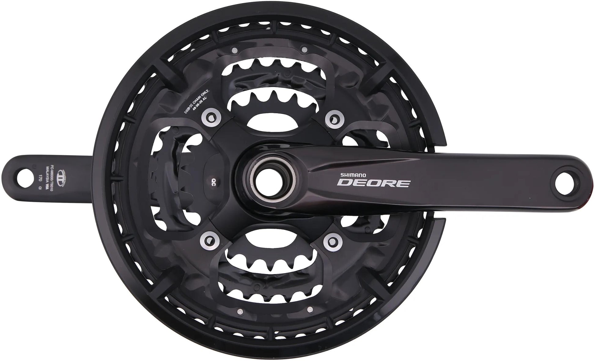 Shimano crankstel deore fc-t6010 crankset shim.deore t6010 26 36 48t.170mm ht2 10sp