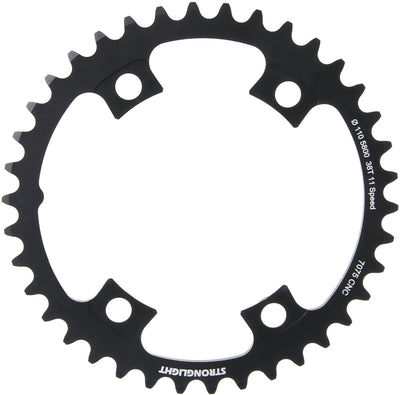 Anello a catena forte. 38t interiore alu nero
