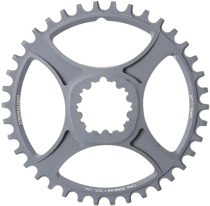 Anello a catena forte Strongl.ht3 38T ALU NERO