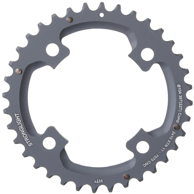 Anello a catena forte. Ht3 36t esterno alu nero
