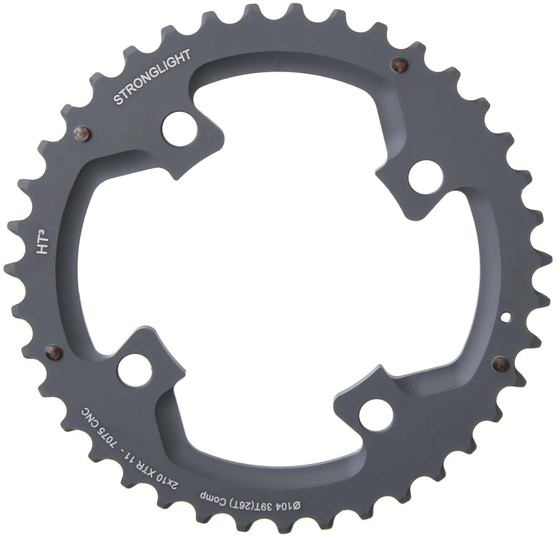 Anello a catena forte. Ht3 39t esterno alu nero
