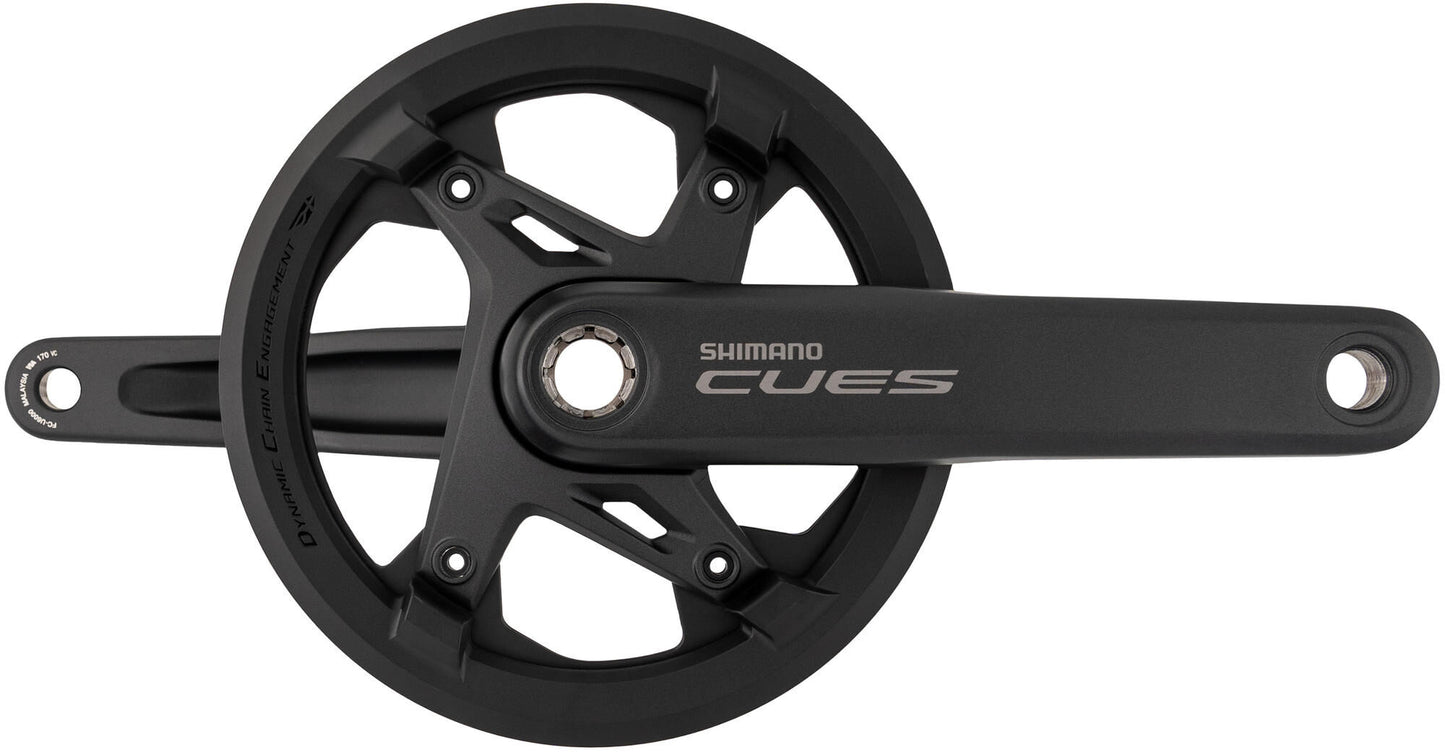 Shimano cues fc-u6000-1 crankset w chain guard