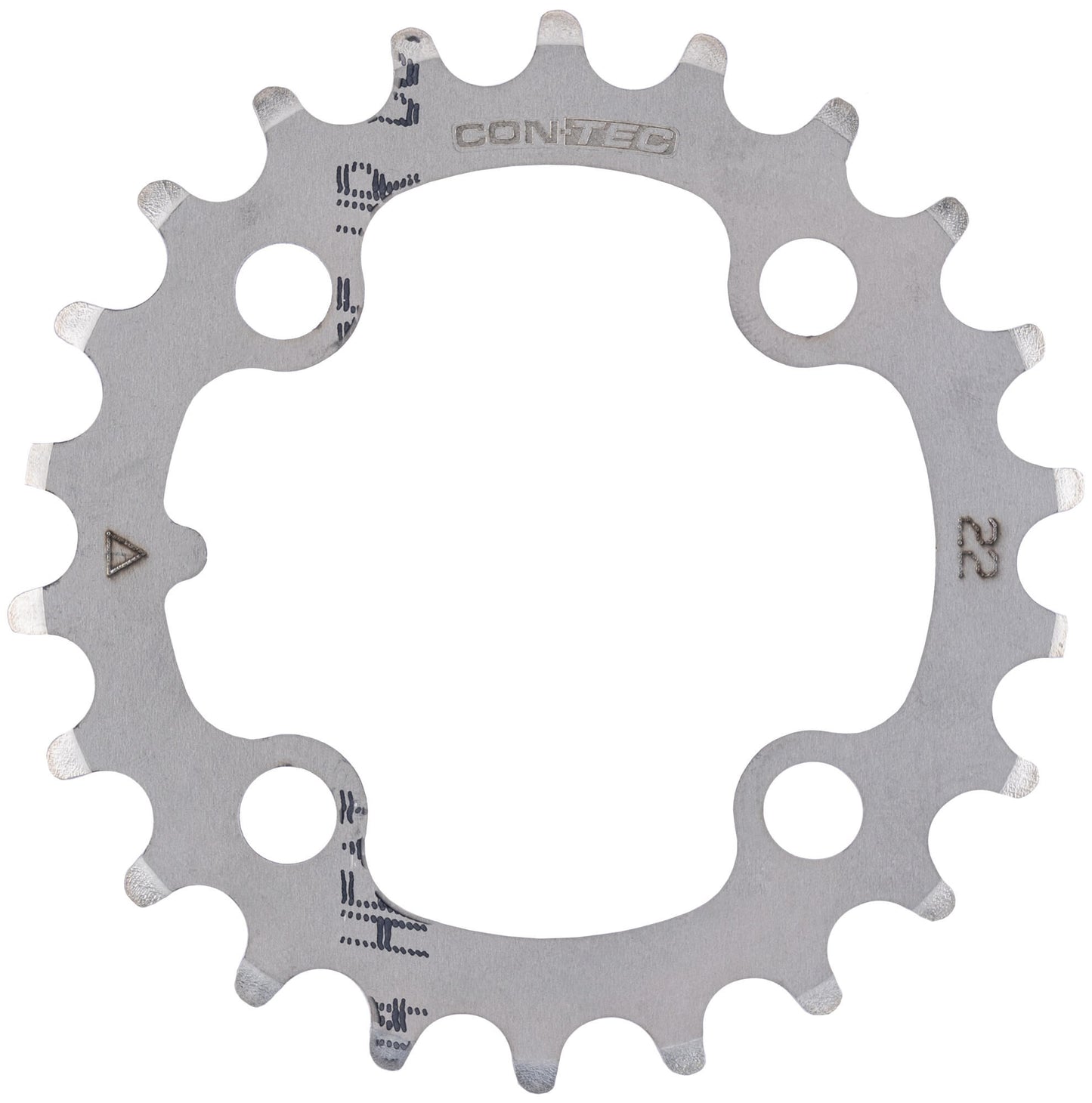 Contec kettingblad c.drive ct chain ring c.drive 22t 64mm silver