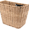 Basil Bremen Rattan Look FM - Canasta de bicicleta - Frente - incluido el soporte del vástago FM de la albahaca - marrón claro