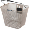 Basil Bicycle Basket Bilbao Kf Fixing 26 x 22 x 27 cm Nude Metallic
