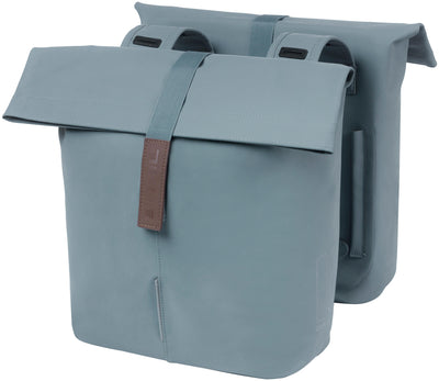 Basil Tas City Dubbel Vegan Leather | Graphite Blue