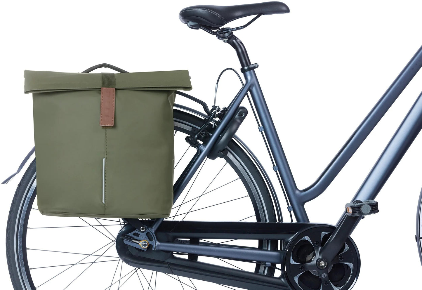 Basil Bicycle Borse Double City Moss Green Mik 28-32L