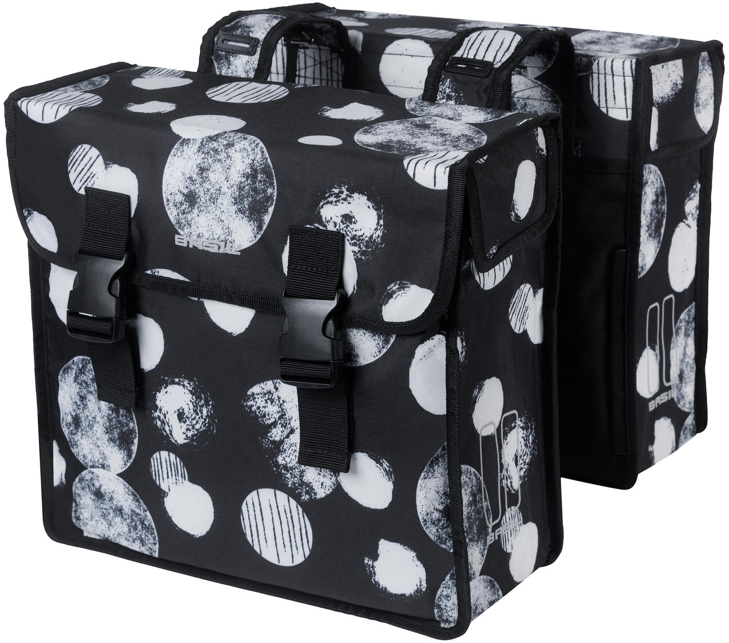 Basil Bag Mara XL Double | Esfera | Gris negro