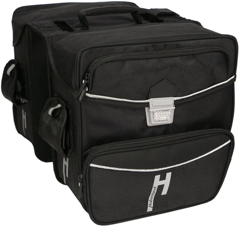 Haberland doppeltasche touring max twin bags touring td6400 black,33l