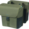 Borsa per biciclette a doppia bicicletta Basil Go 32 litri 14 x 27 x 31 cm verde scuro
