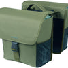 Basil Bolsa de bicicleta doble Go Mik 32 litros 14 x 27 x 31 cm de verde oscuro