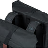 Bolsa de bicicleta doble de Basil City - Poliéster repelente de agua - Sistema de puentes negros - 28-32L - 28-32L