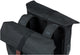Basil City Double Bicycle Borsa - Acqua - Polyester Repellent - Black - Universal Bridge System - 28-32L