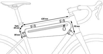 Zéfal tas z adventure c-serie frame bag z adventure c3 3,3l