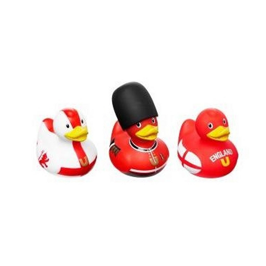 Semplicemente per bambini semplicemente per set di 3 Designer Rubber Ducks Inghilterra