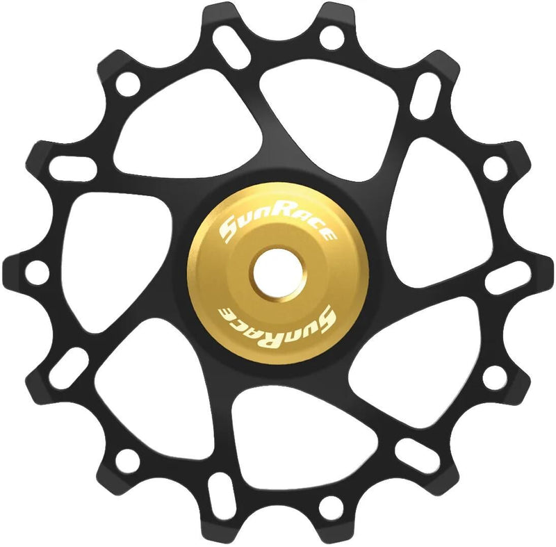 Derailleurwiel 14t Gold de aleación