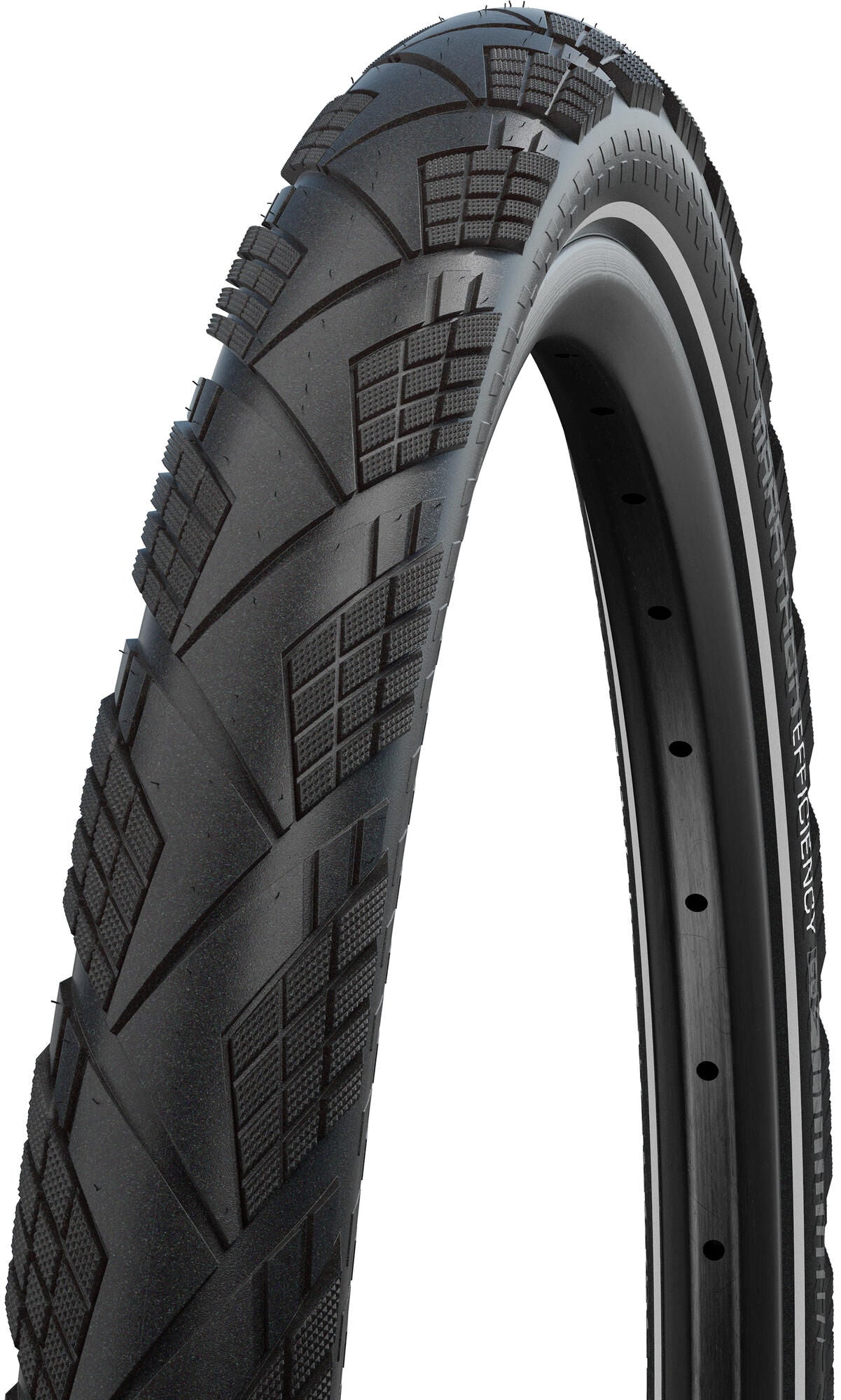 Vouwband Schwalbe Marathon Efficiency Super Race V-Guard 27.5 x 2.15 55-584 - zwart met reflectie