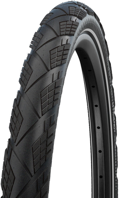 Banda pieghevole Schwalbe Maratona Efficienza Super Race V-GUARD 27,5 x 2,15 55-584-BLACK con riflesso
