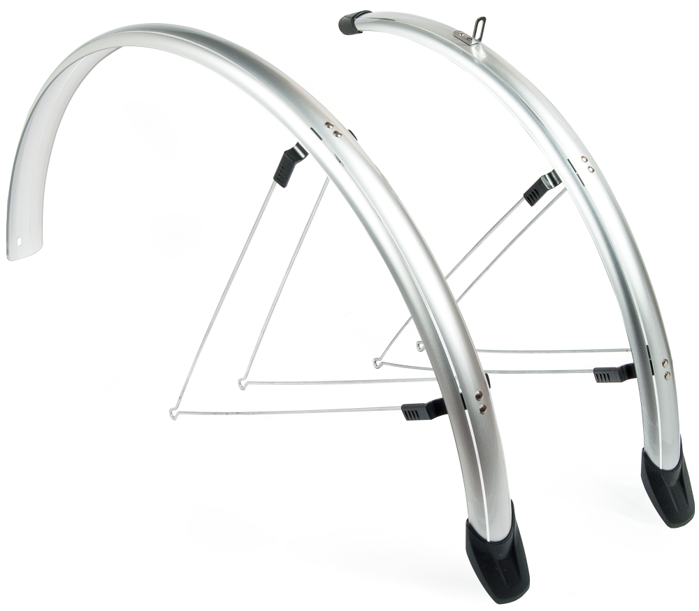 Eurofender spatbordenset sporty 26 inch 58 mm zilver