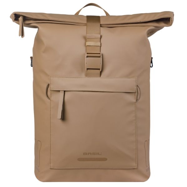 Basil bolso bandolera para bicicleta brooklyn mik 17l 14 x 32 x 40 cm - arena
