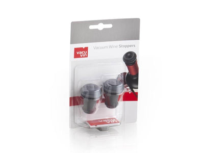 VACU VIN Wijnstopper Grey 2 pezzi