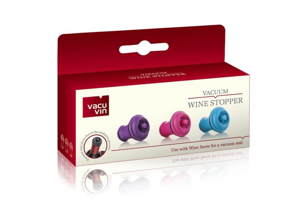 Tapón de vino Vacu fin set de 3 piezas