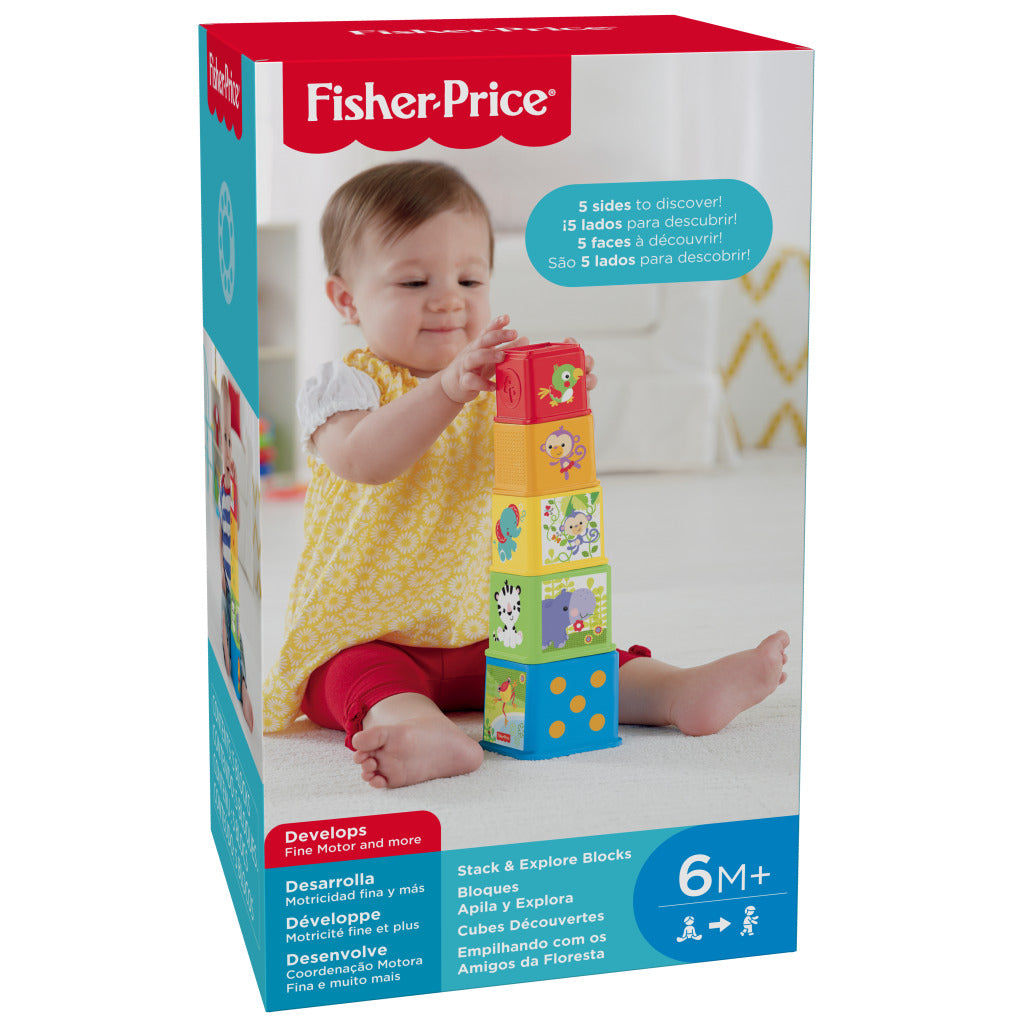 Fisher Price Stapel Discover Blocks, 5dlg.