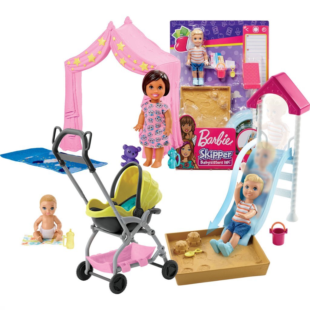 Set da gioco della babysitter di Barbie Skipper