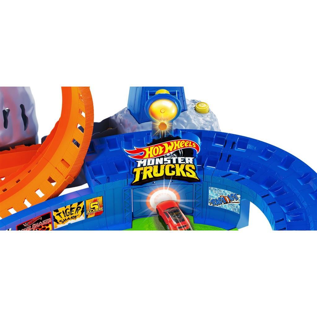 Ruedas calientes Monster Trucks T-Rex Volcano Arena