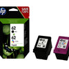 Hp inktcartridge n9j71ae nummer 62 2 stuks cyaan geel magenta zwart