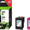 Hp inktcartridge 301 n9j72ae zwart magenta cyaan geel
