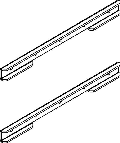 Neomounts Neomounts fpma-sho120 LCD Vesa Incident Strip, 10-32, 35 kg, 75x75 100x100mm, argento